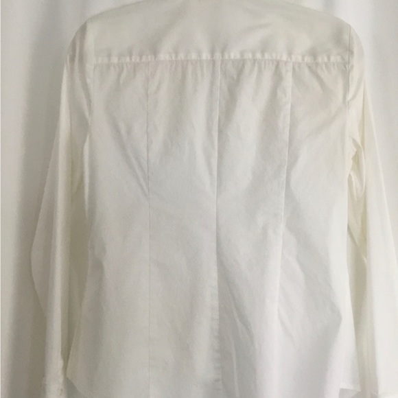 WHBM Long Sleeve White Button Down Blouse - Picture 2 of 6